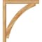 Ekena Millwork Thorton Block Rough Sawn Bracket w/ Offset Brace, Western Red Cedar, 6"W x 42"D x 48"H BKT0604X42X48THR05RWR - alternate 4